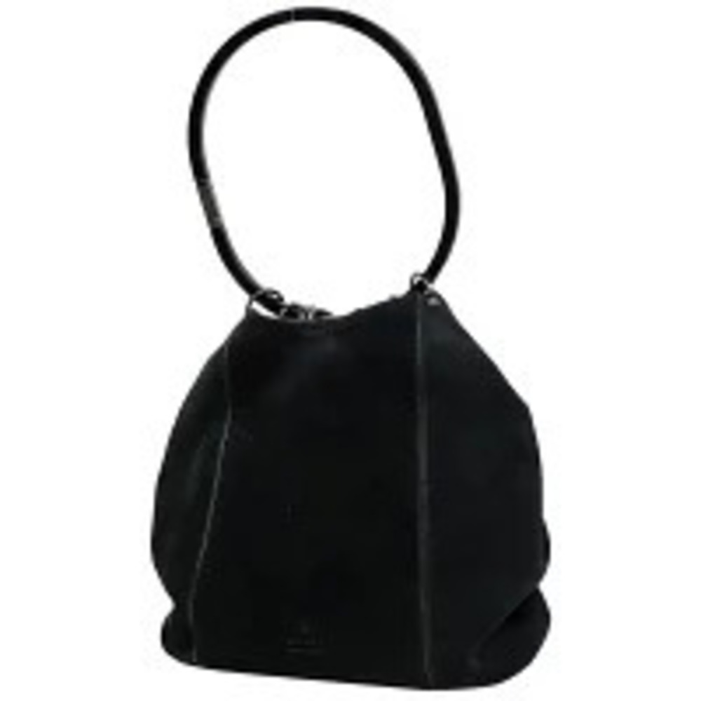 Gucci handbag handle suede black